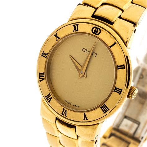 gold gucci watch womens|Gucci women's watches prices.